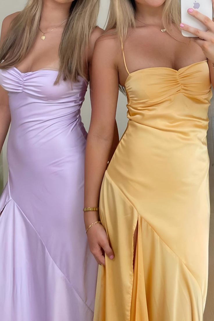 Yellow prom dresses, evening dresses,party dresses, sexy formal dress - View 5 | FashionDia