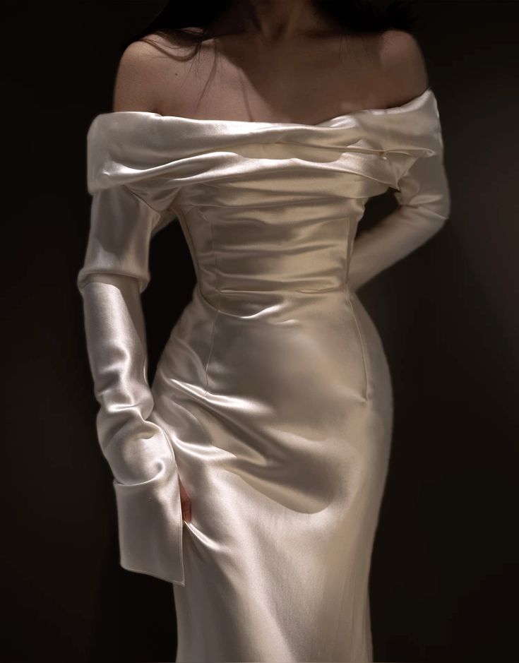 Off Shoulder Long Wedding Dress Princess Bridal Gown fg7390