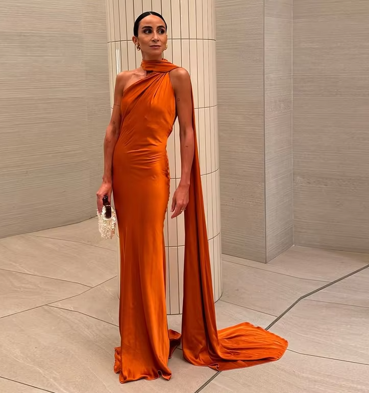 Casual Dresses Women Backless Sexy Satin Ribbon Sleeveless Elegant Lady Party Gown Long Evening Prom Dresses - View 8 | FashionDia