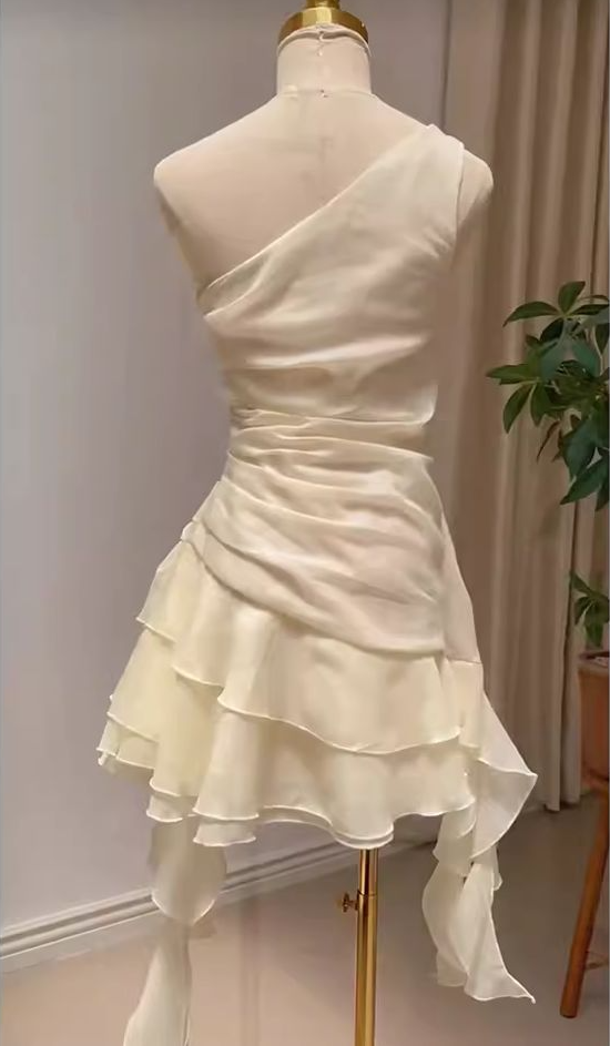 Chiffon Short elegant party gowns, short evening dress fg7374