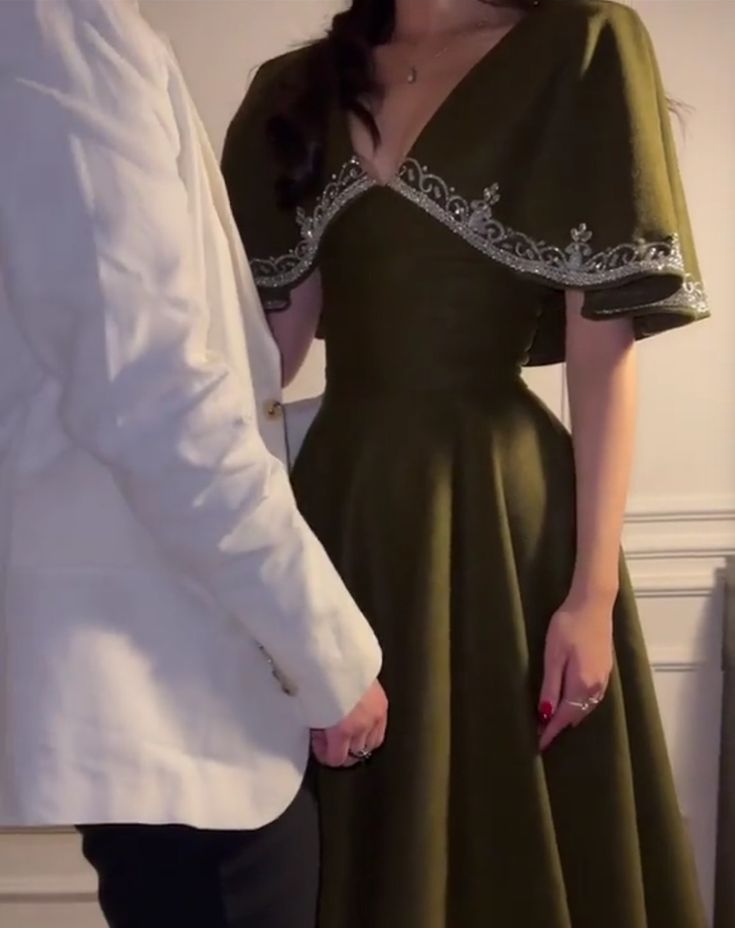 Elegant A line Prom Dress,Green Evening Dress Formal Prom Gown fg7270