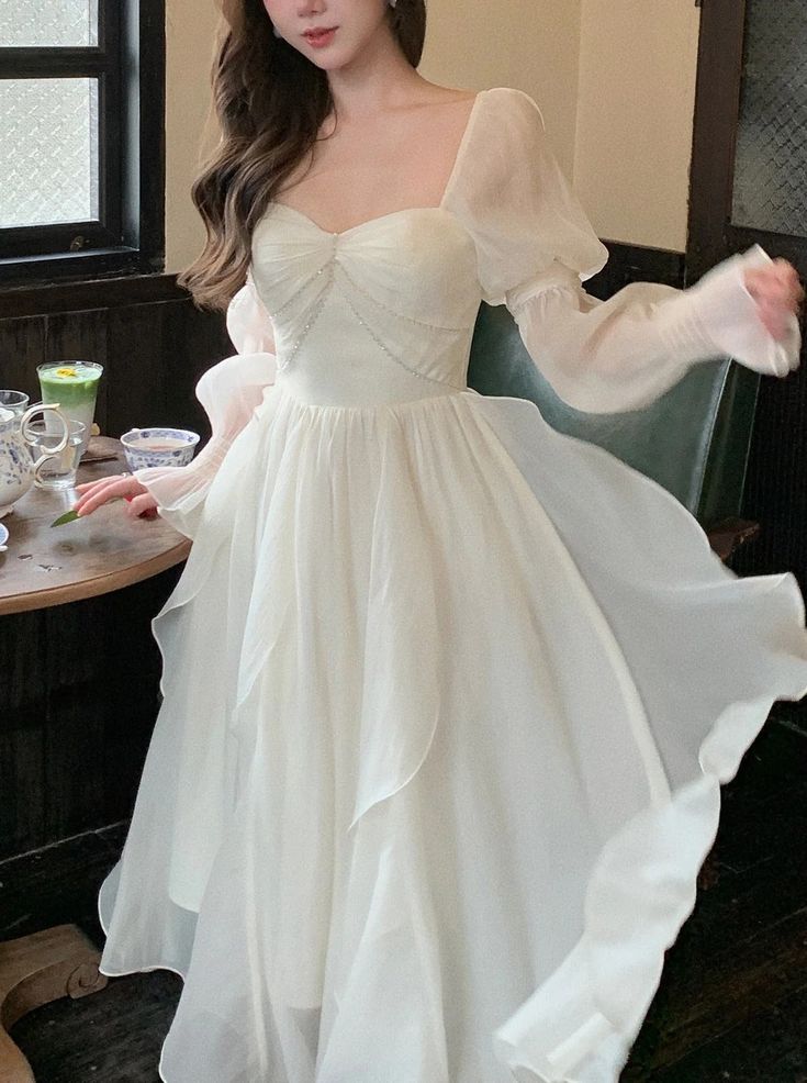 Women Casual Princess Party Dress Vintage A-line Birthday Dress Evening Dress fg7214