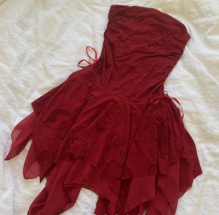 A-Line Strapless Chiffon Burgundy Homecoming Dresses Short Party Dress - FashionDia