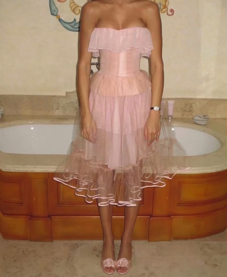 Pink Evening Dress Sleeveless Prom Gown Birthday Party Dresses Cocktail Dresses - View 3 | FashionDia