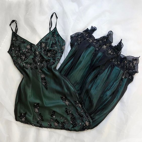 Sparkly Spaghetti Straps Green/Navy Long Prom Dress fg7144