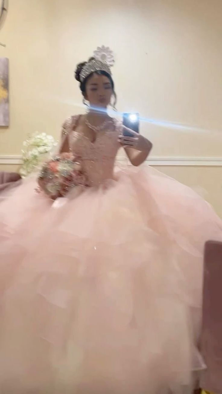 Ball-Gown Tulle Sweetheart Quinceanera Dresses Long Evening Dress - FashionDia
