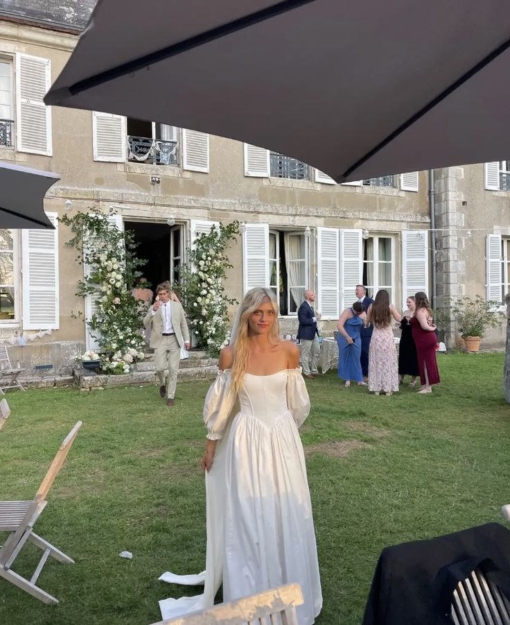 Elegant A Line Off Shoulder Long Wedding Dresses fg7135