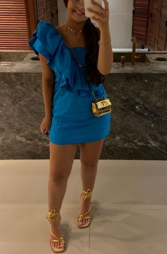 Blue Homecoming Dress Short Prom Party Gown - FashionDia
