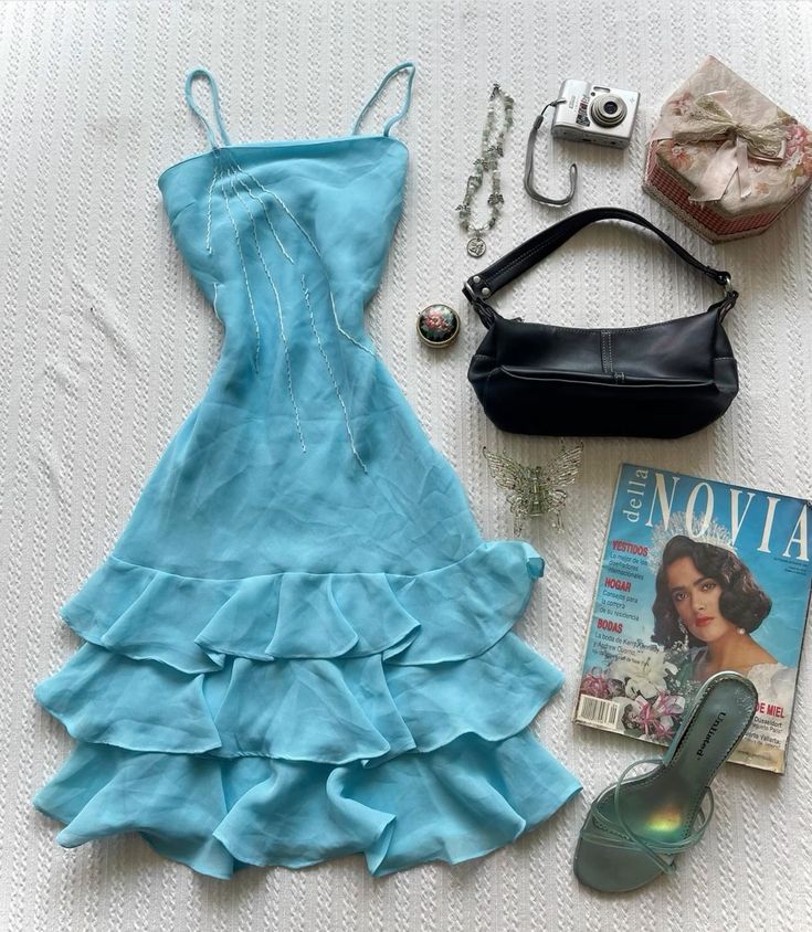 Cute A-Line Short Blue Homecoming Dresses Cocktail Dress - FashionDia