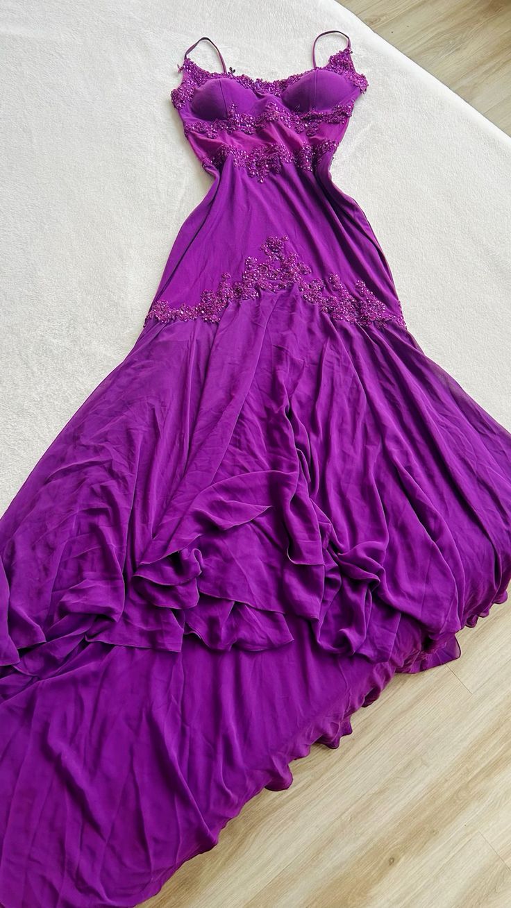 Cute Purple Party Prom Dresses Long Formal Dress - FashionDia