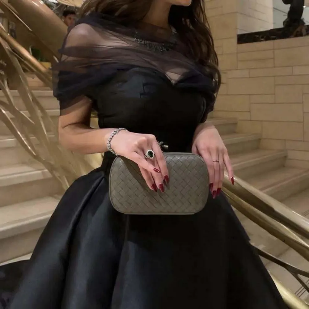 Vintage Black High-Low Prom Dresses Ball Gown Long Satin Simple Evening Gowns Off-the-Shoulder Elegant Women Special Occasion Dress - View 3 | FashionDia