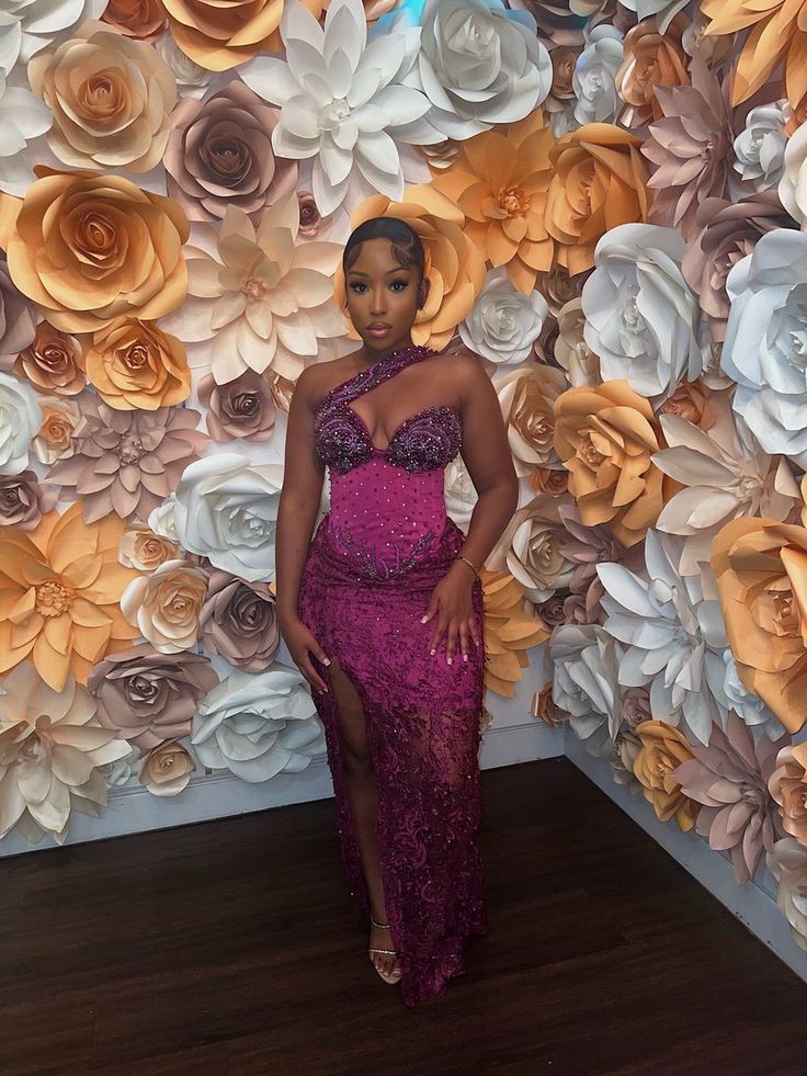 Black Girls Mermaid Sparkly Long Prom Dress Evening Gown - View 2 | FashionDia