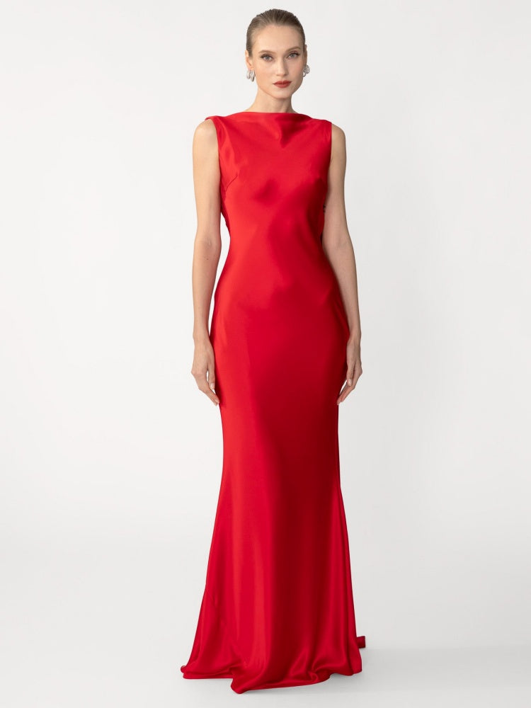 Tied & Drawn ��� Satin Gown