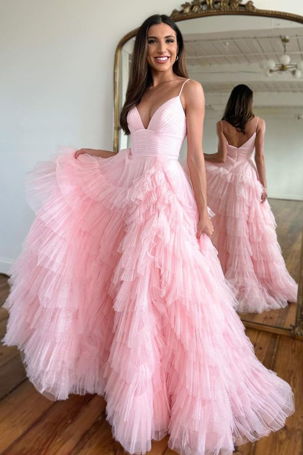 Sexy Daffodil A-Line Doric Sweetheart Long Prom Dress