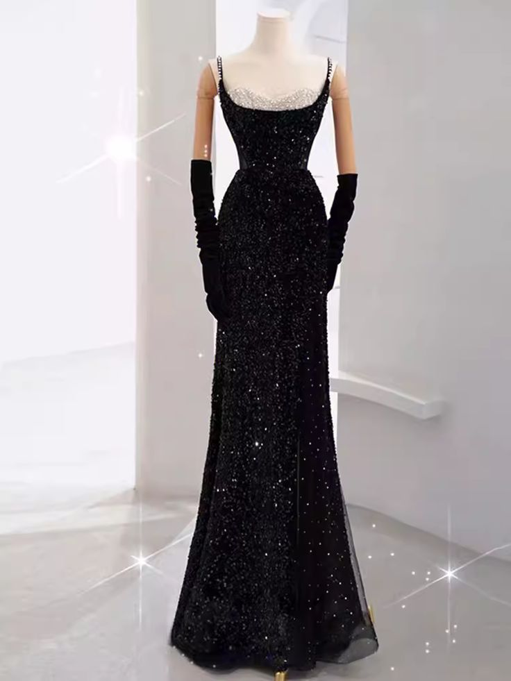Mermaid Long Prom Dress New Arrival Sexy Slit Evening Dress Y6660 - View 2 | VelvetHem