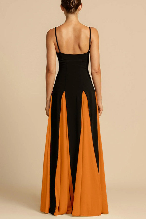 Elegant Panelled Slip Party Dress - View 12 | VelvetHem