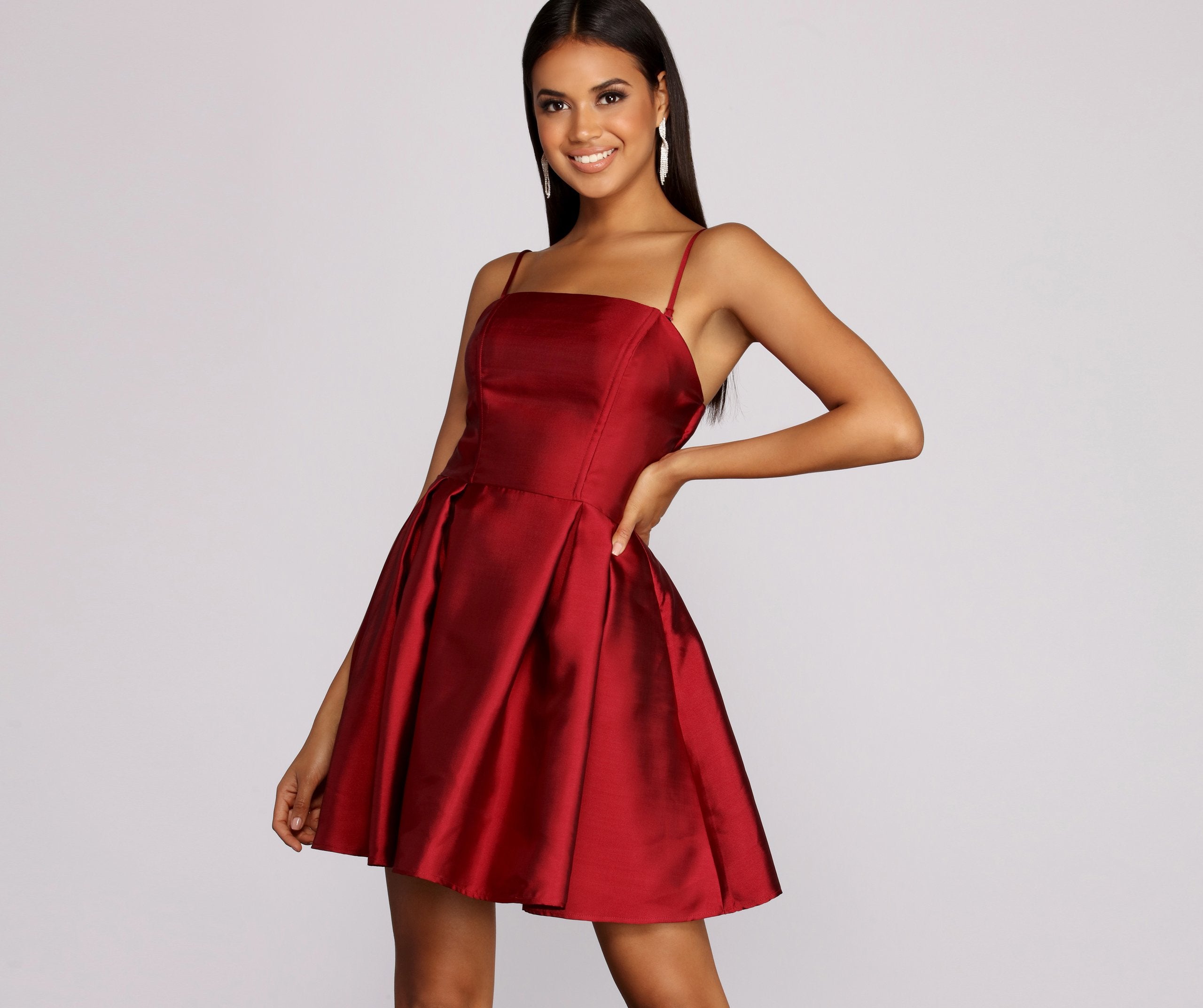 Rebecca Party Pleated Dress - Fashionpara