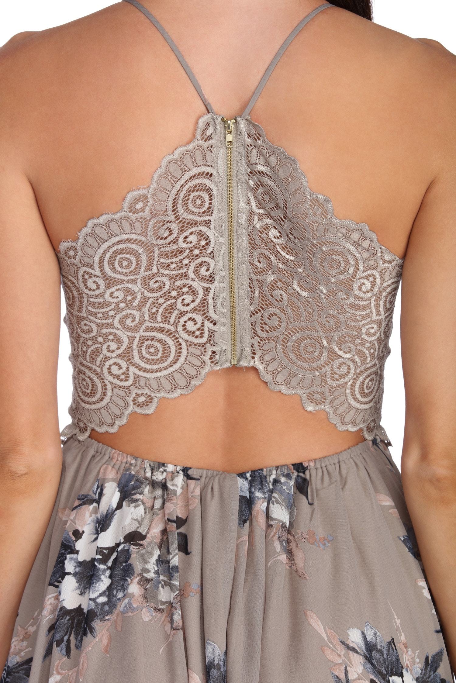 Chiffon Dreams Floral Skater Dress - Fashionpara