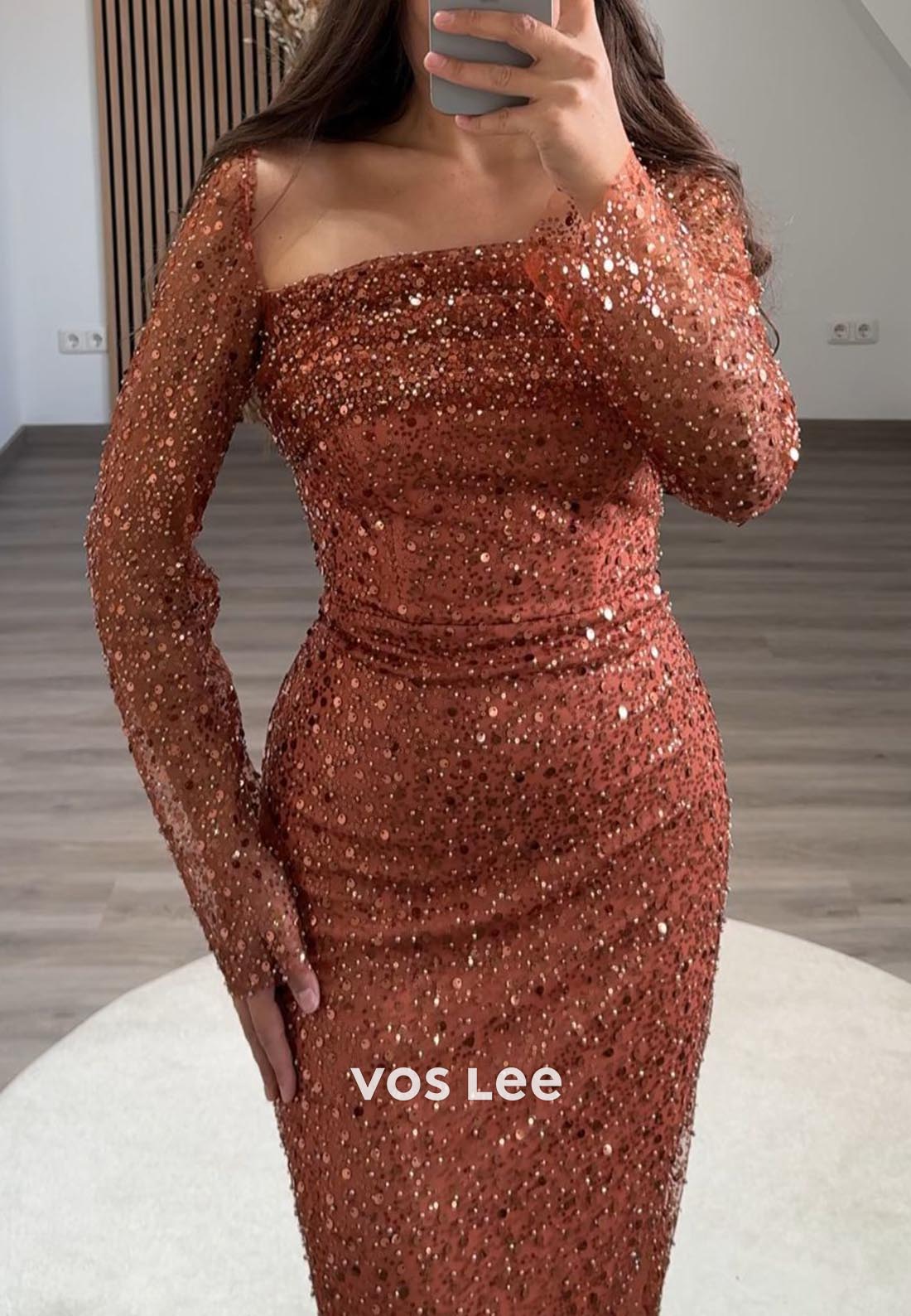 Detachable Train Long Sleeves Pleated Evening Formal Dresses
