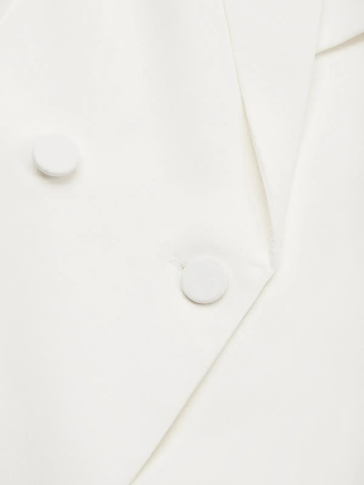White Buckle Blazer Peaked Lapel Collar Long Sleeve Sheath Midi Dress