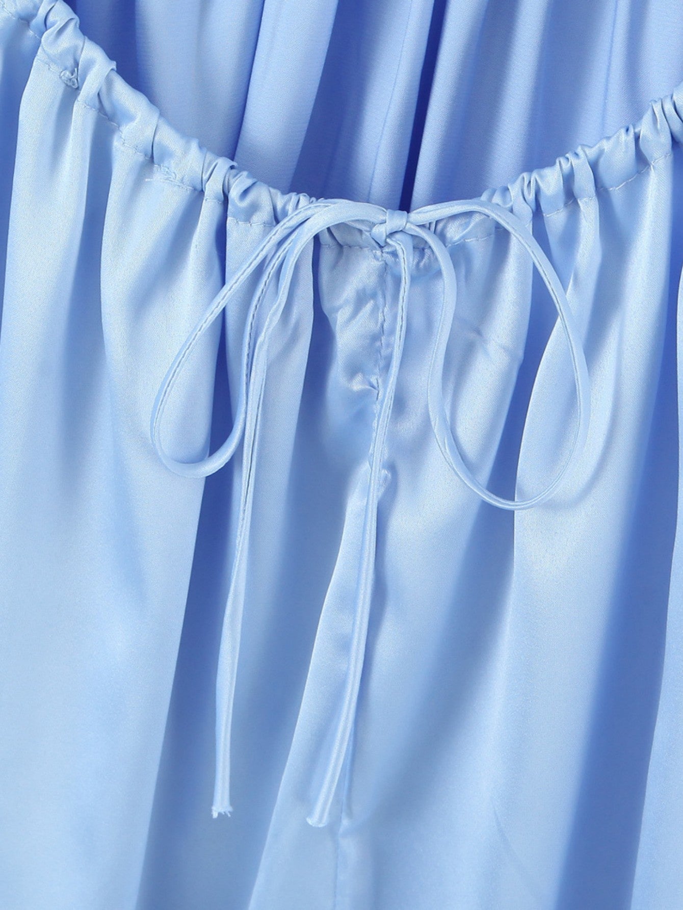 Embroidered A Line Blue Backless Short Graduation Party Dress - Fashionpara