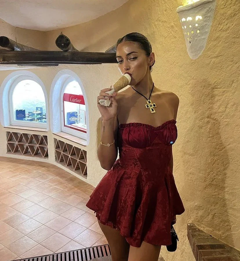 Sweet A-line Mini Homecoming Dress Cocktail Dress Y4749 by simplepromdress