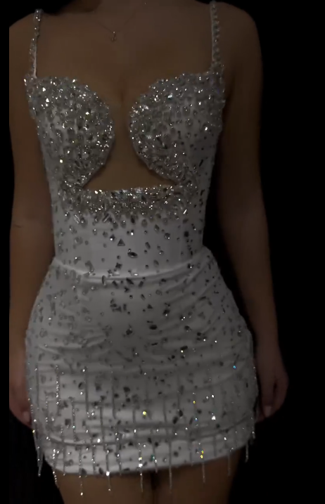 Sexy Beaded Short Prom Dress Birthday Party Dress Homecoming Dress - FashionDia