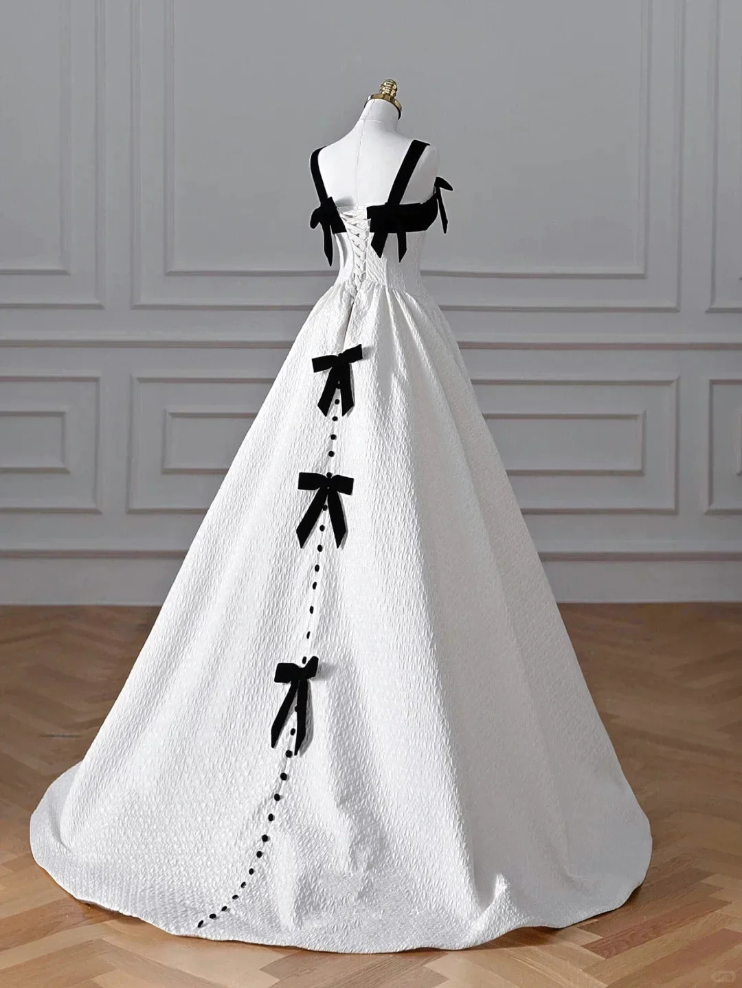 Elegant White Satin A Line Long Prom Dress Evening Dress,Formal Wedding Dress (ZD13756)