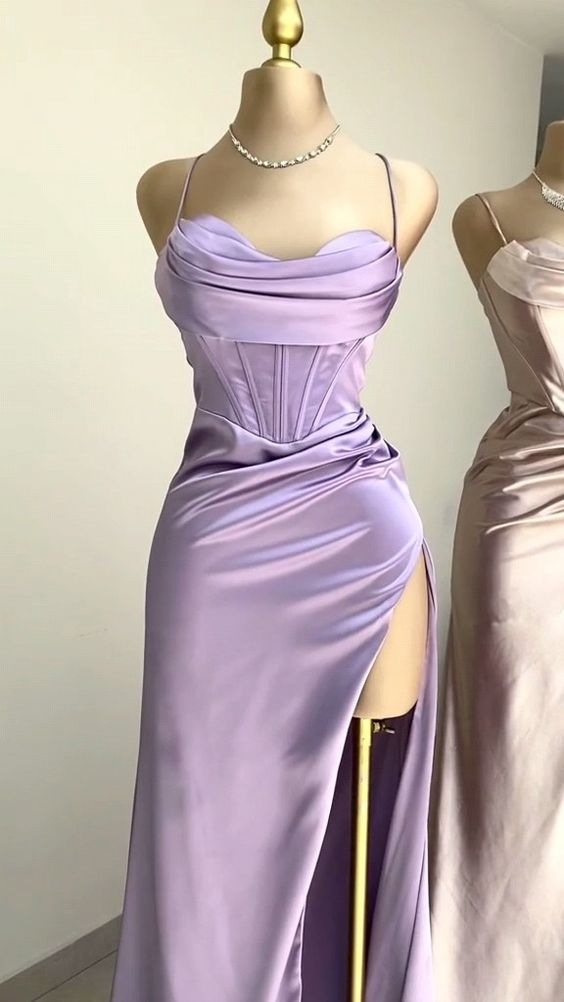 Trendy Lavender Sheath Prom Dress,Evening Dress