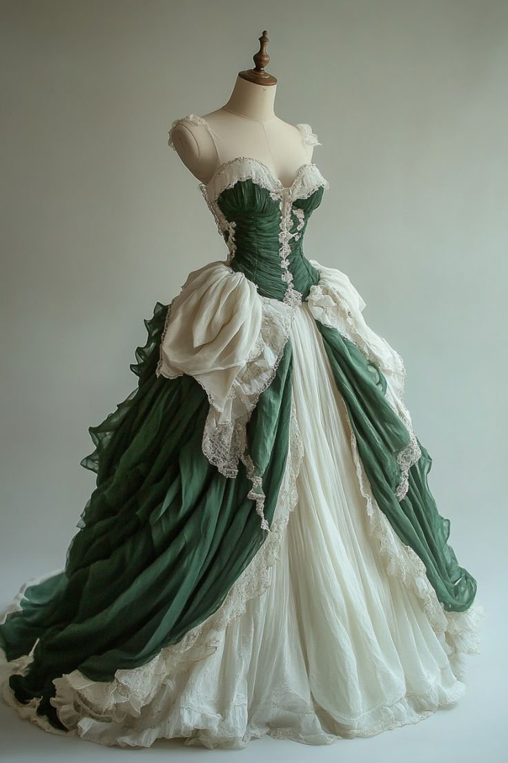 Victorian Gothic Evening Dress Ruched Lace Up Corset Ball Gown fg7234 - VelvetHem
