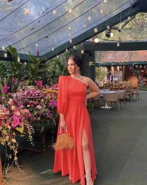 Charming A-Line Long One-Shoulder Prom Dress - View 2 | FashionDia