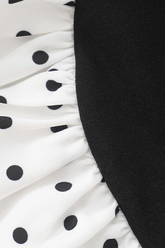 Fl Polka Dots Dress with Relaxed Fit and Streetwear Style