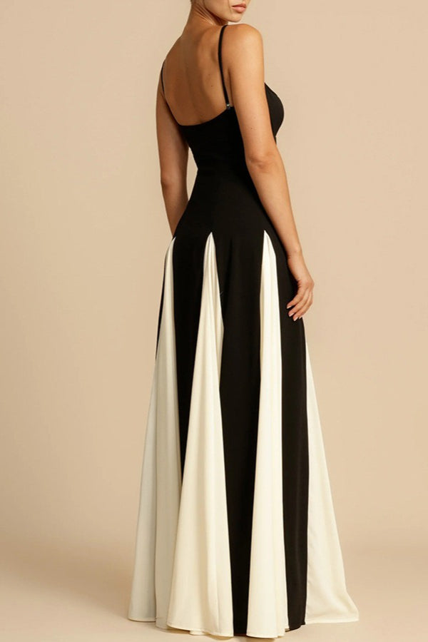 Elegant Panelled Slip Party Dress - View 2 | VelvetHem