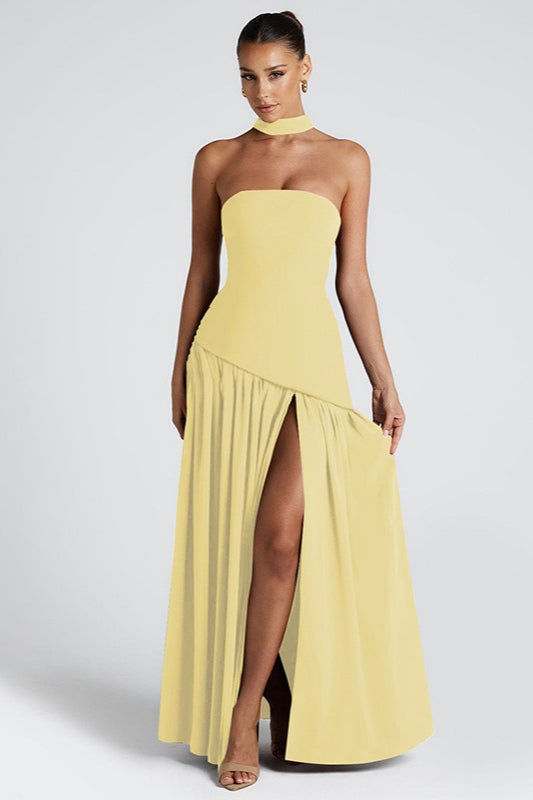 Elegant Strapless Ribbon Party Dress - View 6 | VelvetHem