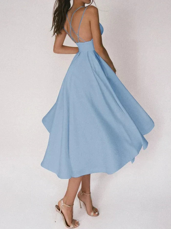 Yolanda V Neck Dress Dress with Relaxed Fit and Comfort Fit Design