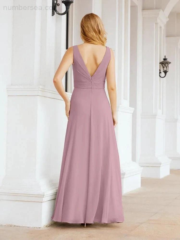 ZapDress Bridesmaid Dresses for Wedding Ruffles Long Formal Prom Gowns 28039 (ZD16999)