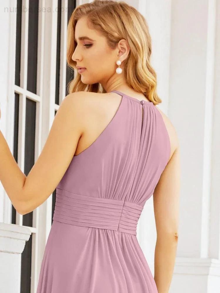 ZapDress Keyhole Bridesmaid Dresses Sleeveless Formal Evening Party Prom Gowns 28043 (ZD17032)