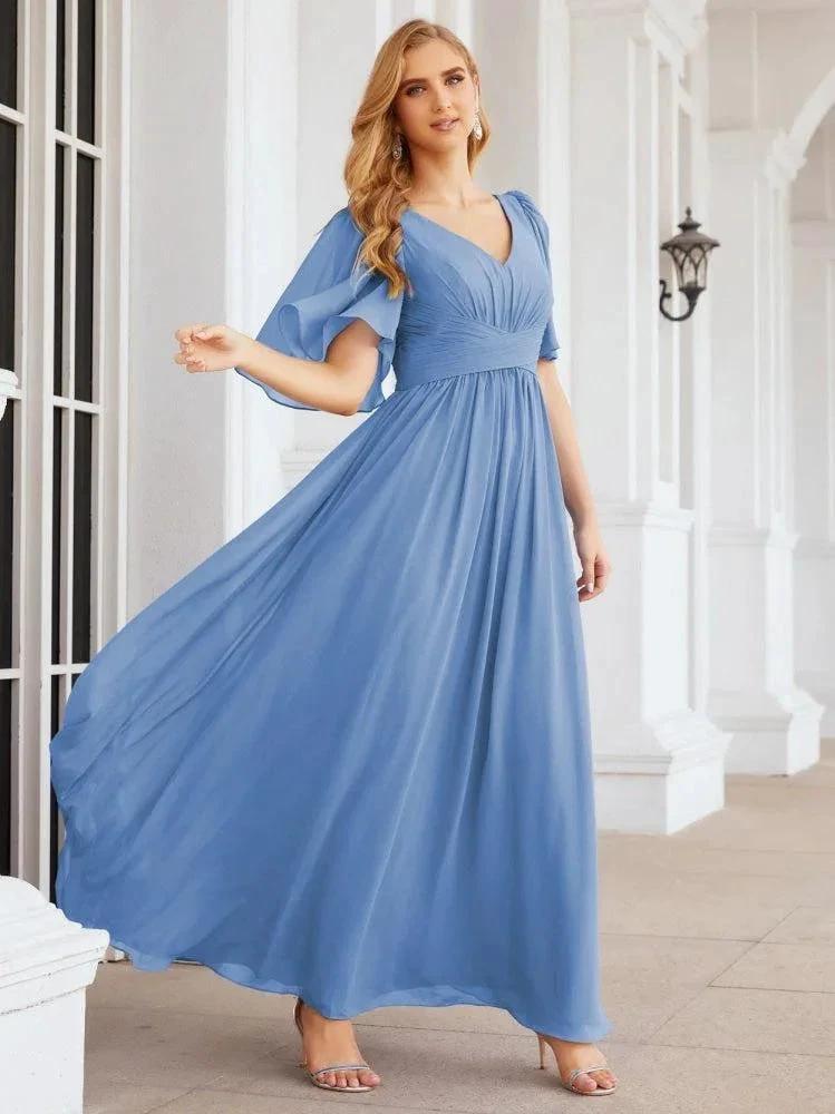 Numbersea Bridesmaid Dresses for Women Wedding Long Party Prom Dress 28068 by numbersea