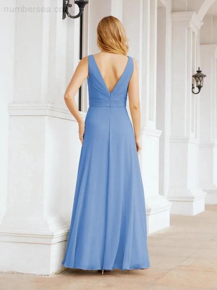 ZapDress Bridesmaid Dresses for Wedding Ruffles Long Formal Prom Gowns 28039 (ZD16999)