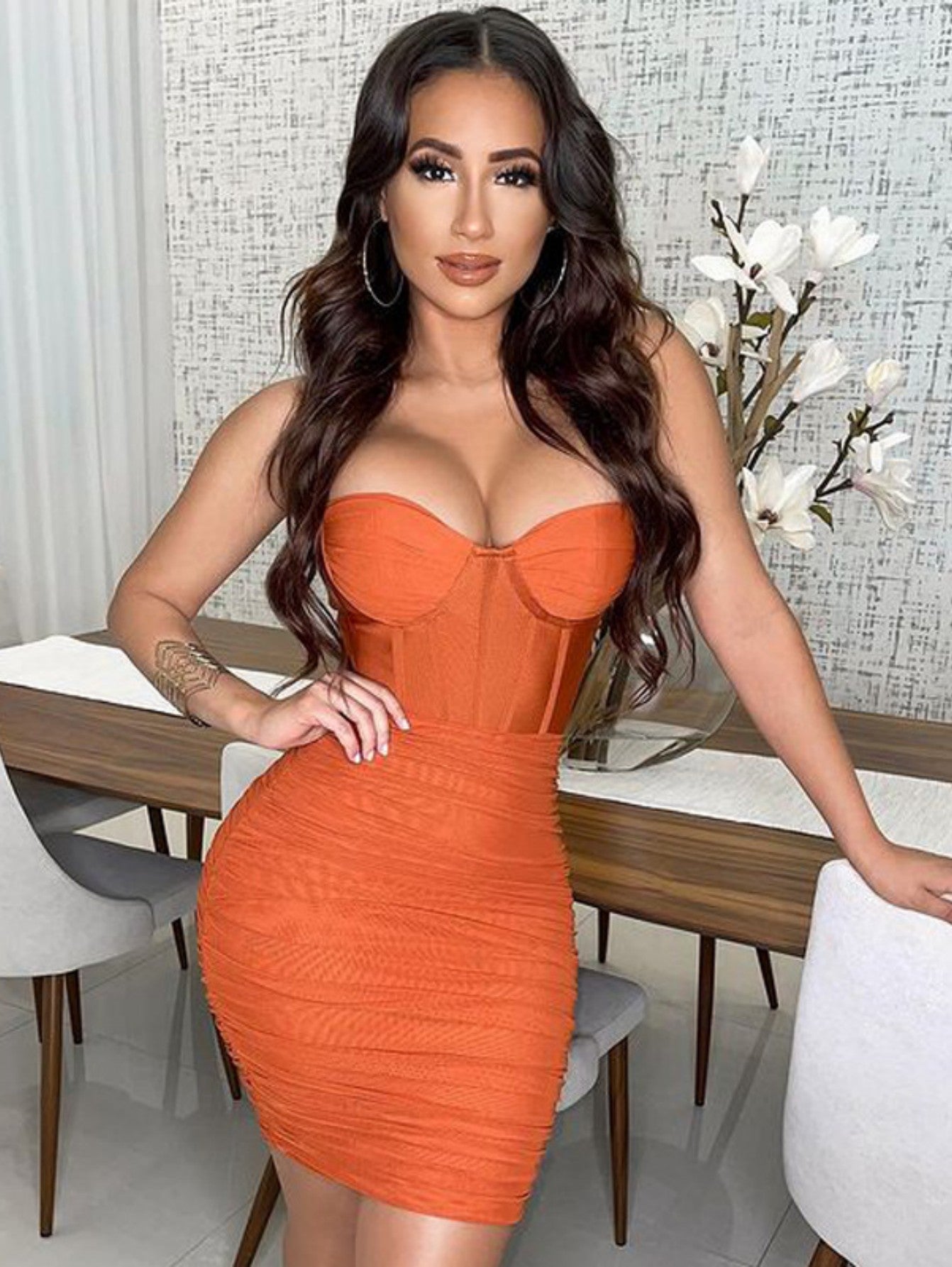 Blue Sexy Tight Graduation Short Party Dress - Fashionpara