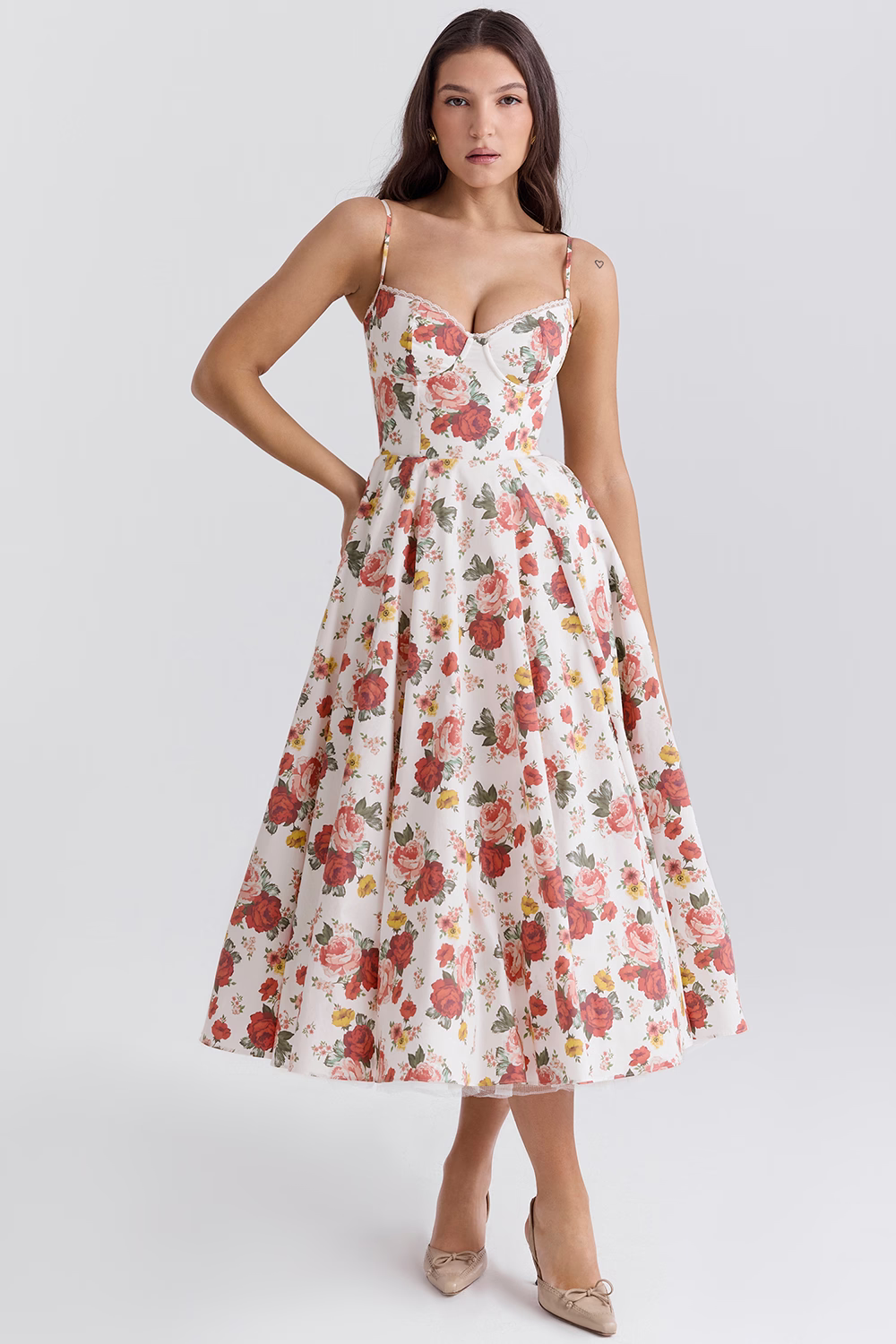 Beatriz Boutique Satin Dress for Parties Designer Edit