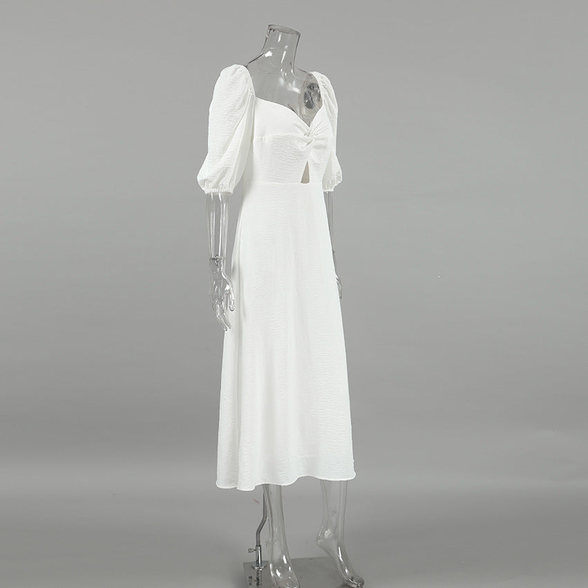 Fae Off Shoulder Dress White