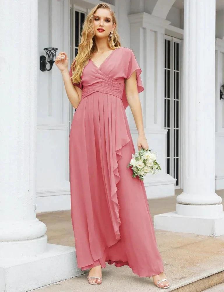 Numbersea Bridesmaid Dresses Backless Formal Prom Gowns for Evening Party Mother of The Bride Dress 28040 by numbersea