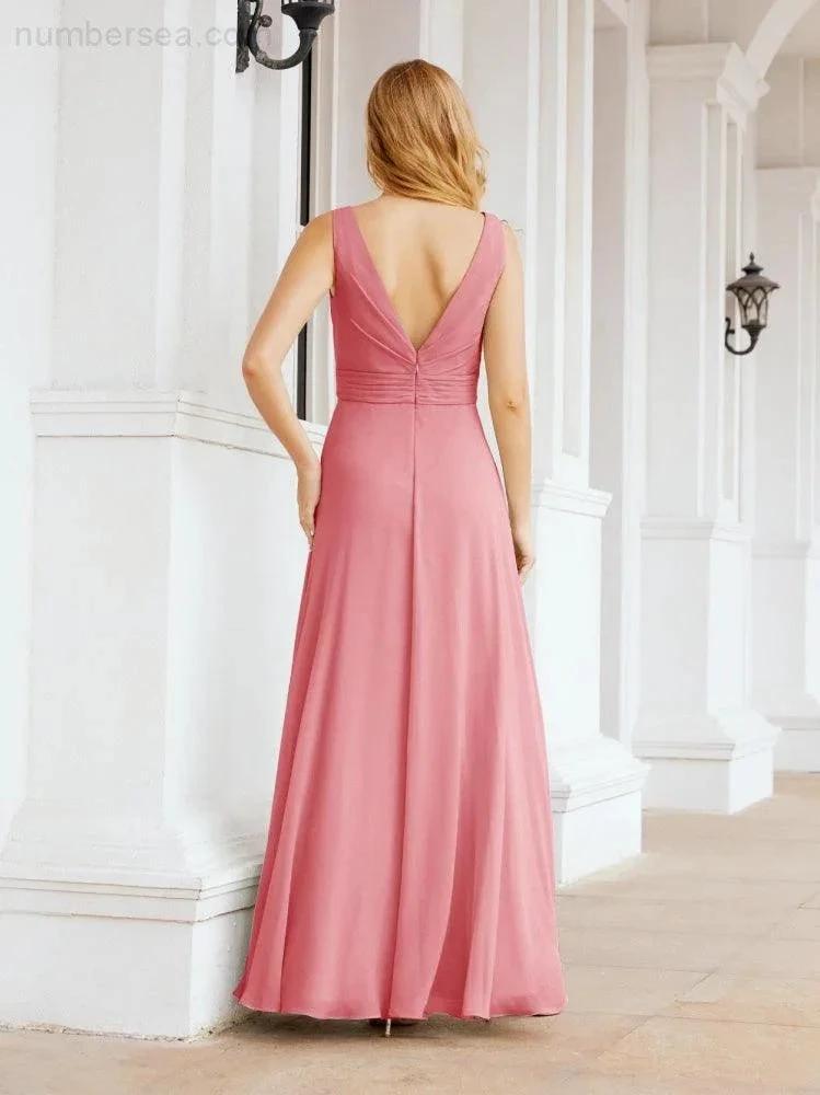 ZapDress Bridesmaid Dresses for Wedding Ruffles Long Formal Prom Gowns 28039 (ZD16999)