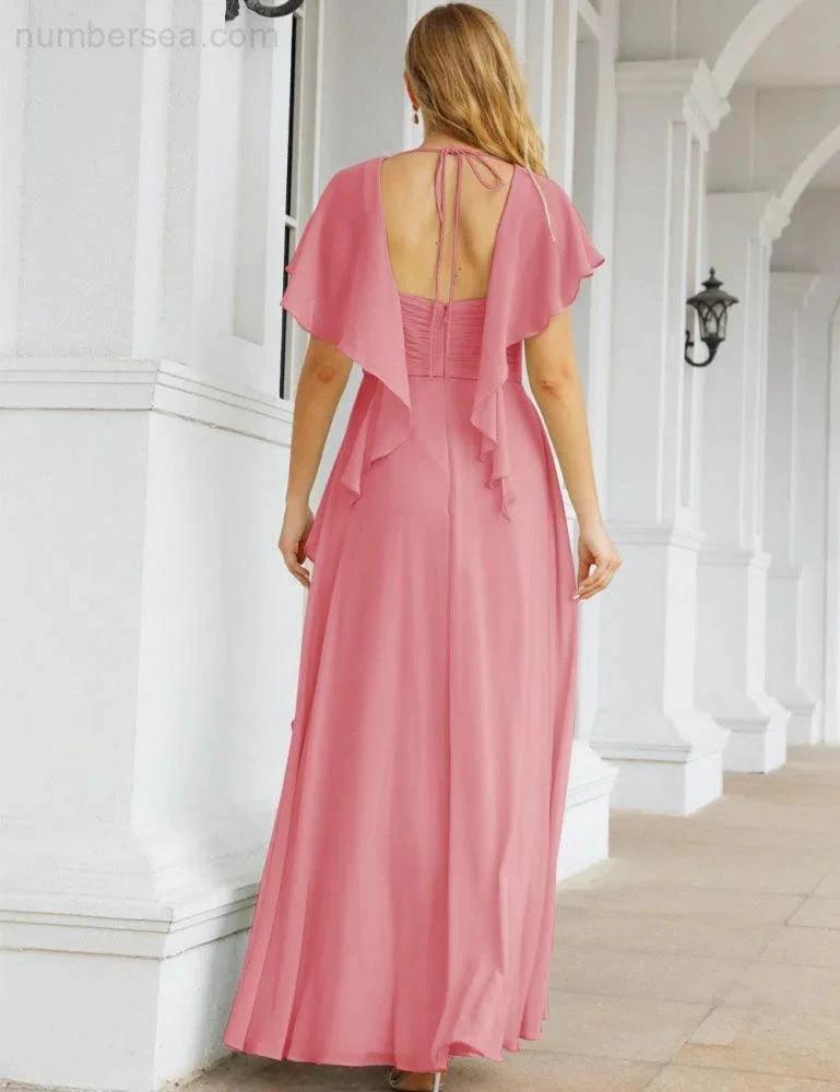 ZapDress Bridesmaid Dresses Backless Formal Prom Gowns for Evening Party Mother of The Bride Dress 28040 (ZD16998)