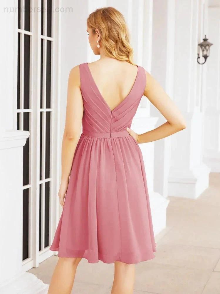 ZapDress Homecoming Dresses Knee Length Skirt V Back 28062 (ZD16943)