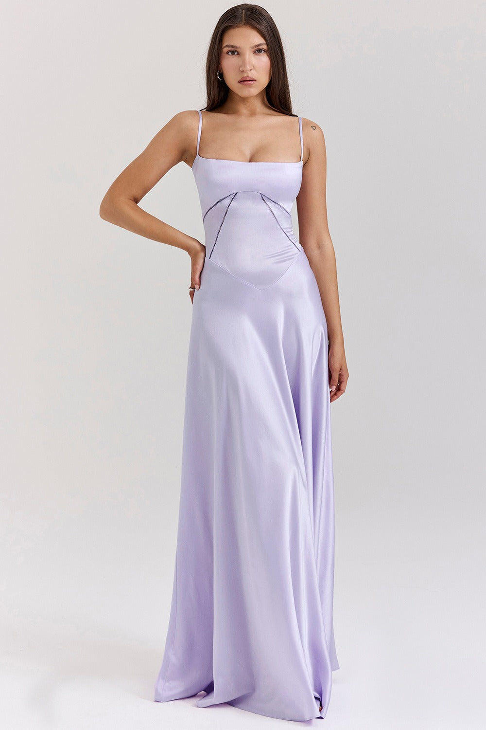 Classic Elegant Cami Backless Dress for Modern Fashion Wear