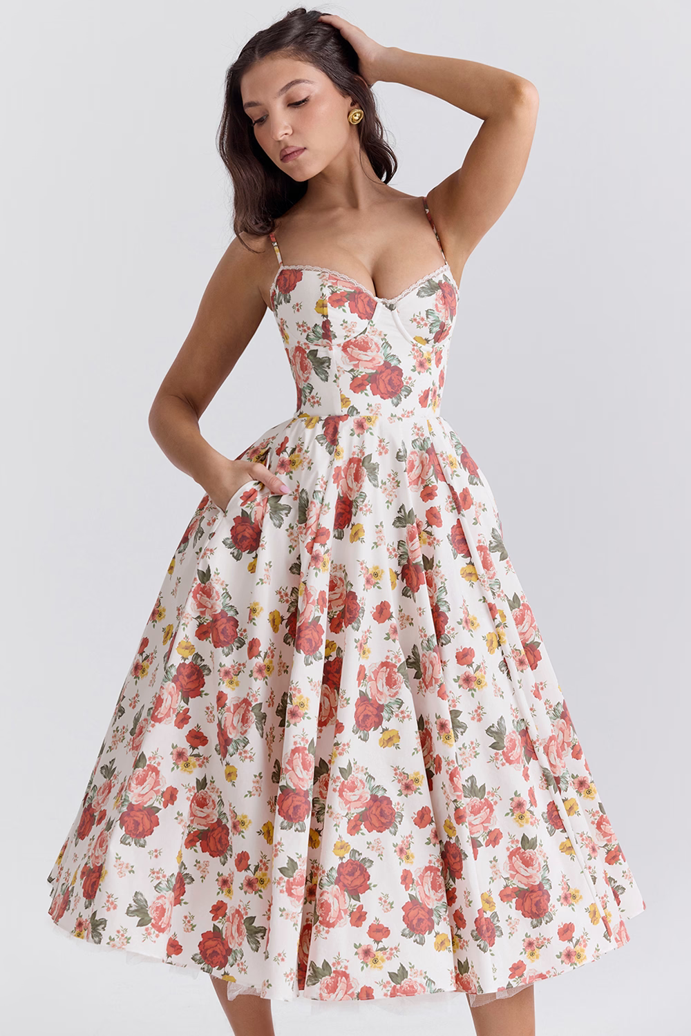 Beatriz Boutique Satin Dress for Parties Designer Edit