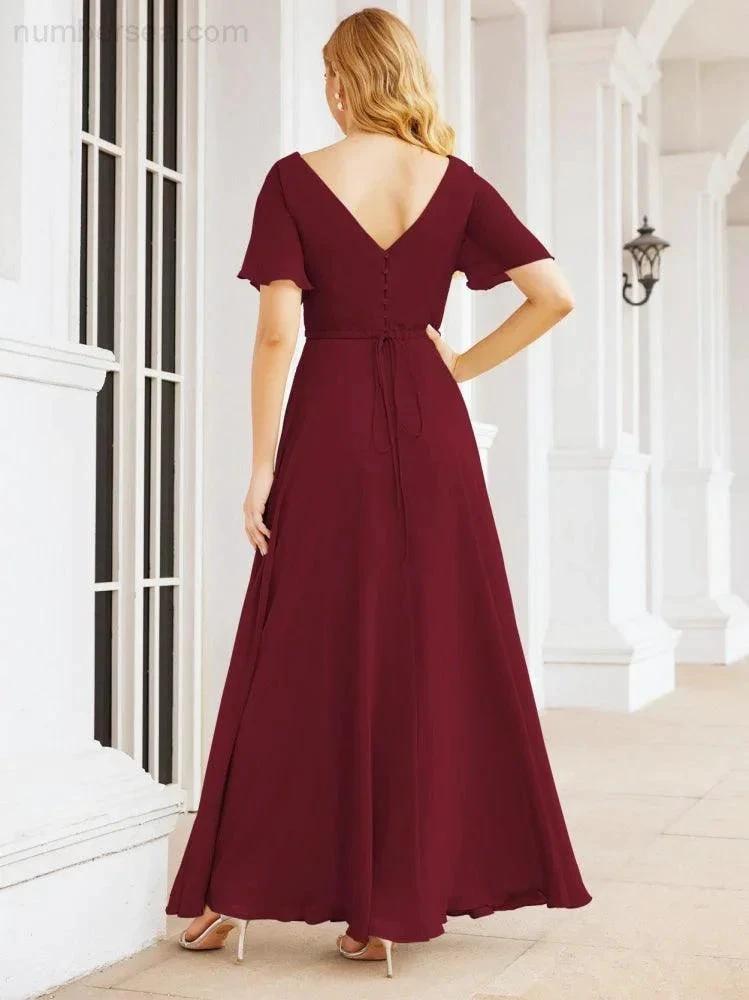 ZapDress Formal Prom Gowns for Mother of The Bride Short Sleeves Bridesmaid Dress 28049 (ZD16995)