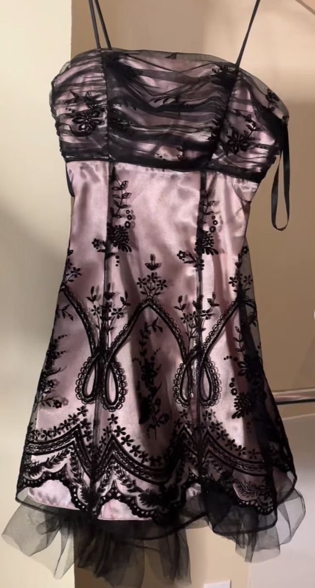Vintage Spaghetti Straps Hot Pink A Line Short Homecoming Dress Cocktail Dress